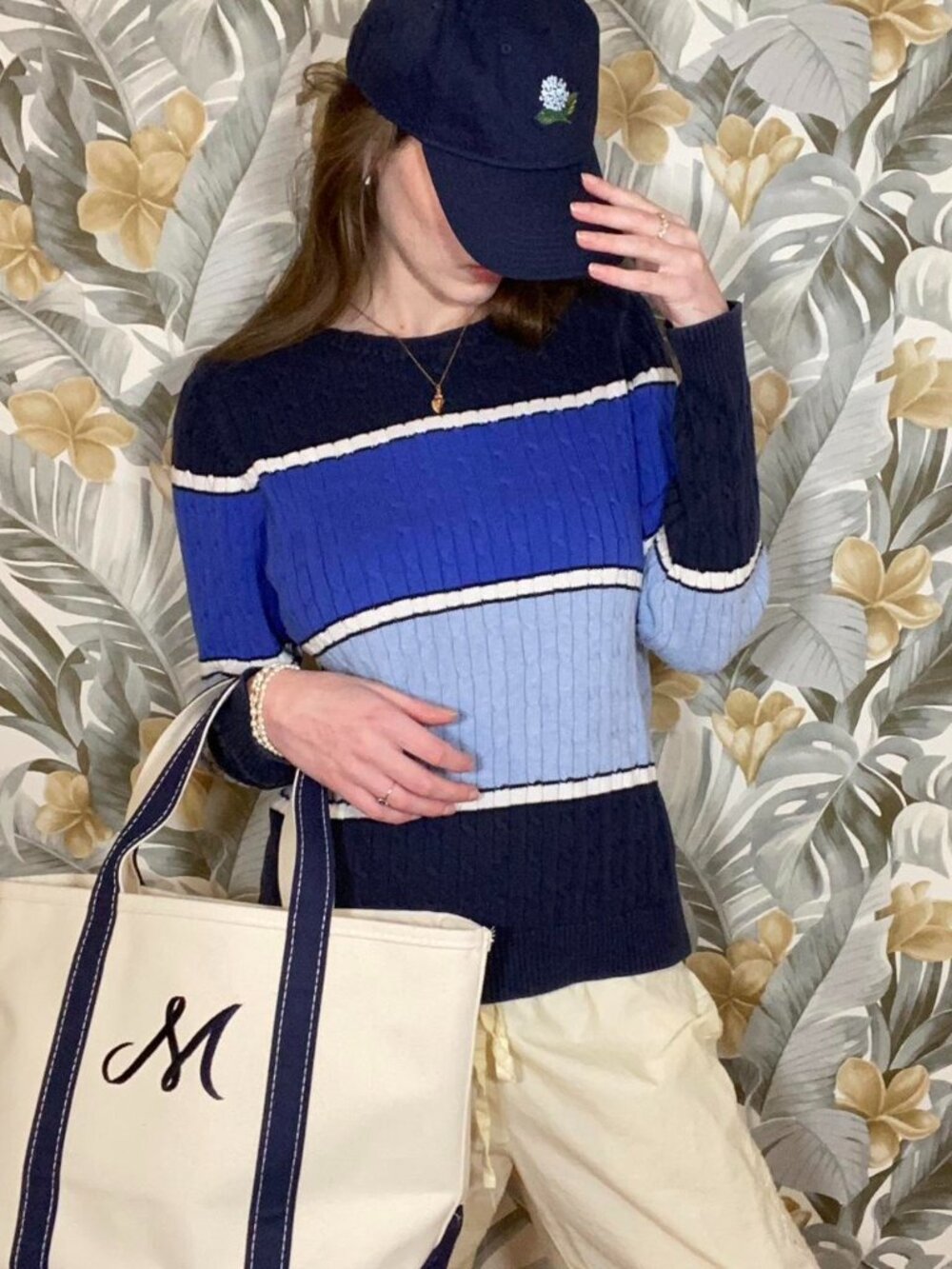 Blue Striped Cotton Coastal Sweater | Croft & Barrow